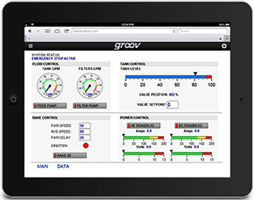 groov View HMI on tablet