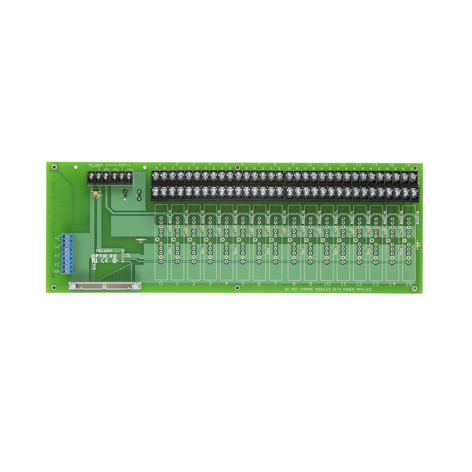 Opto22 - PB16AH - G1 16-channel Analog Mounting Rack