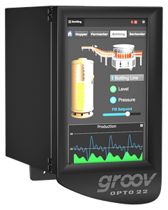 Opto 22 EPIC controller with color touchscreen